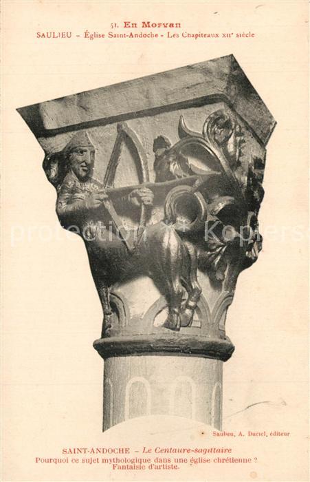 Saulieu Eglise Saint Andoche Chapiteaux XIIe si