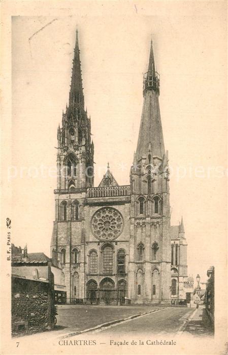 Chartres 28 Facade de la Cathedrale