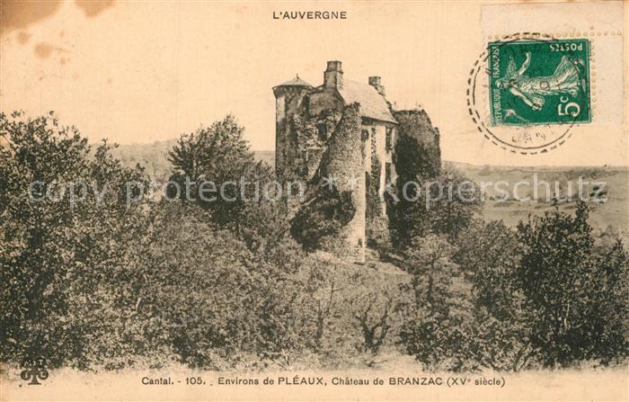 Pleaux Chateau de Branzac