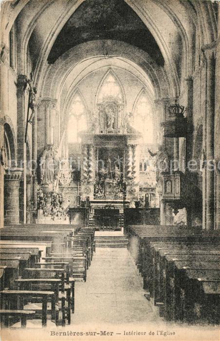 Bernieres-sur-Mer Intérieur de l'Eglise