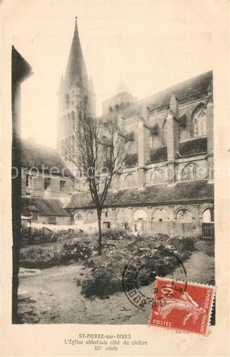 Saint-Pierre-sur-Dives Eglise abbatiale côté du cloître XIIe siècle