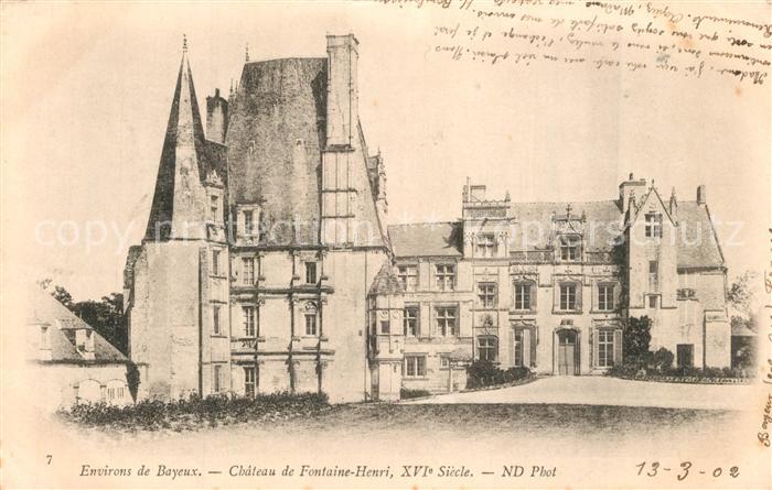Bayeux Chateau de Fontaine Henri XVIe siècle