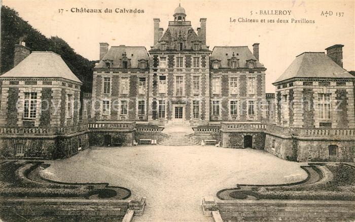 Balleroy Chateau et ses deux pavillons Schloss