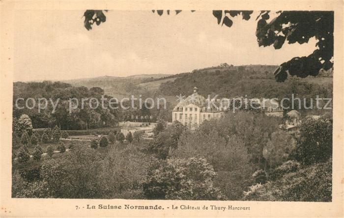 Thury-Harcourt Panorama vue sur le Chateau