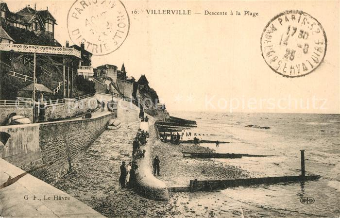 Villerville sur Mer Descente a la plage