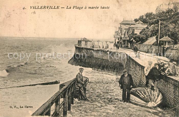 Villerville sur Mer La plage a marée haute