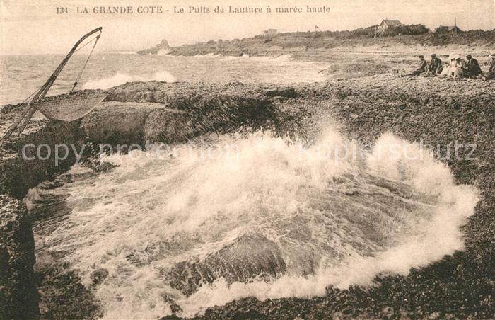 La Grande Cote Puits de Lauture a marée haute