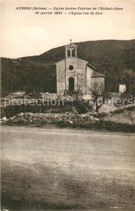 Aubres Eglise Sainte Thérèse de l'Enfant Jésus