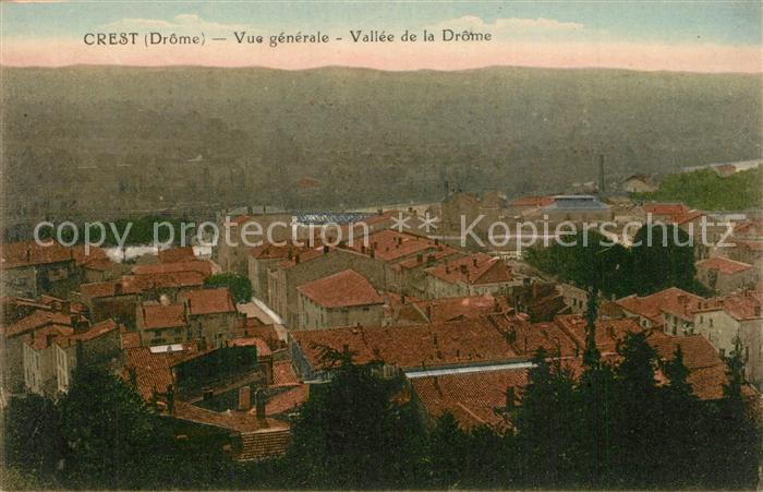 Crest Vue Generale Vallee de la Drôme