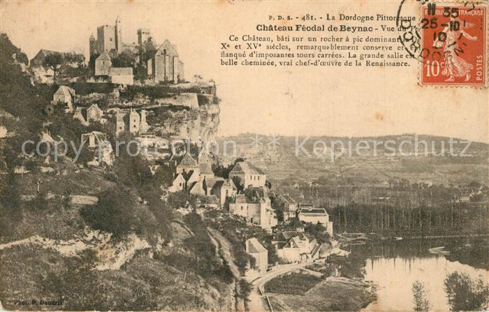 Beynac-et-Cazenac Vue du Pecq Chateau