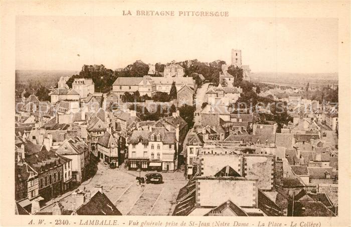 Lamballe Vue Generale prise de Saint Jean