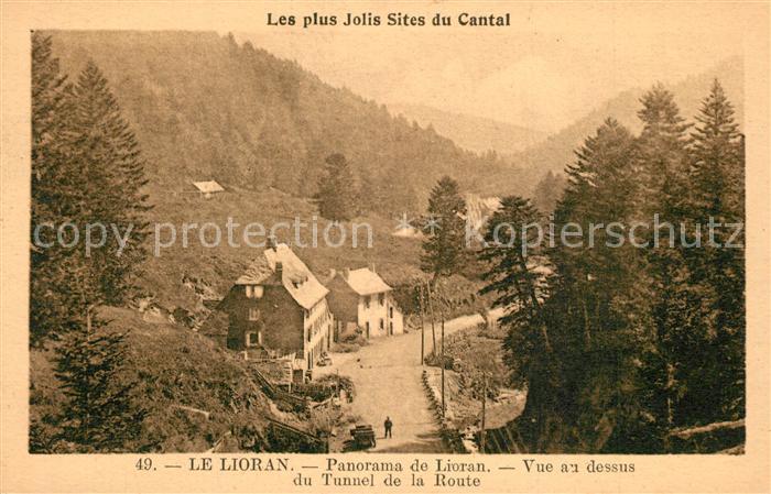 Le Lioran Panorama vue au dessus du Tunnel de la