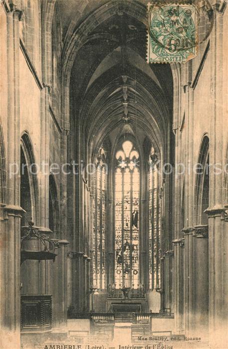 Ambierle Intérieur de l'Eglise