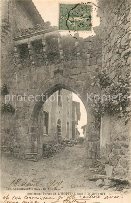 L Hopital-sous-Rochefort Anciennes Portes de la ville Ruines