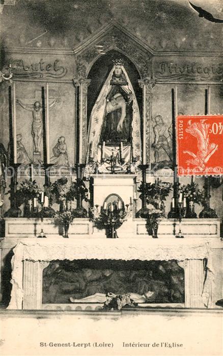 Saint-Genest-Lerpt Intérieur de l'Eglise