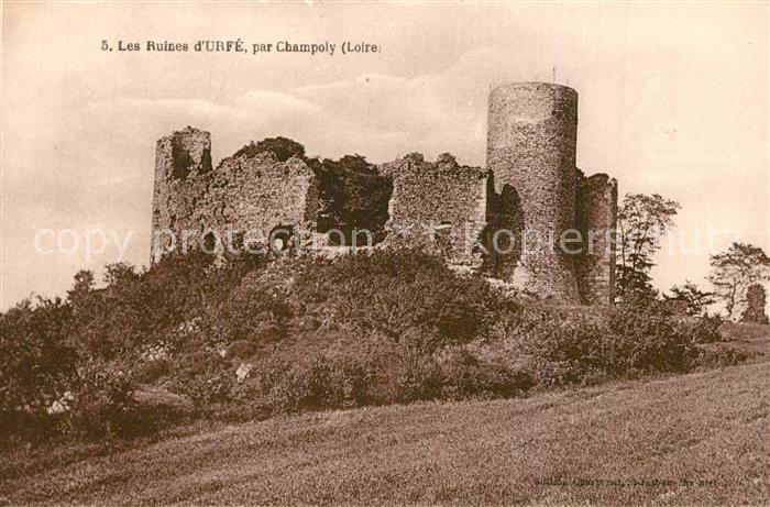 Champoly Ruines du Chateau d_Urfe