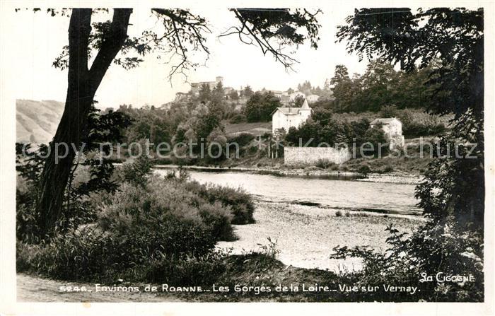 Commelle-Vernay Vue sur Vernay Les Gorges de la Loire