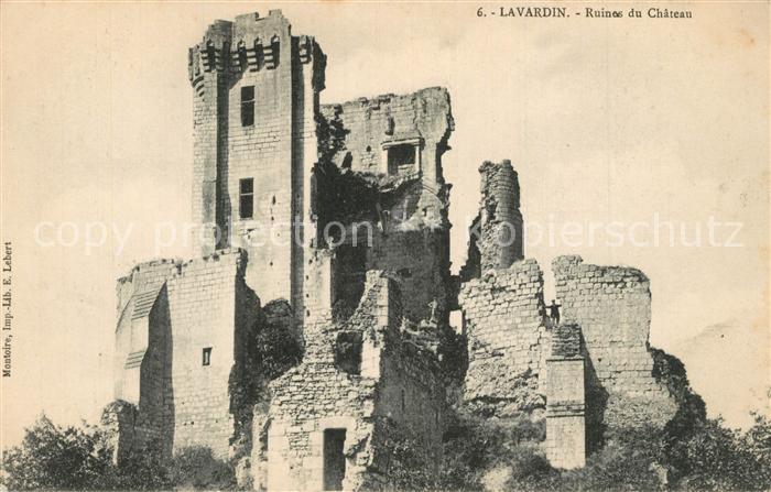 Lavardin Loir-et-Cher Ruines du Chateau