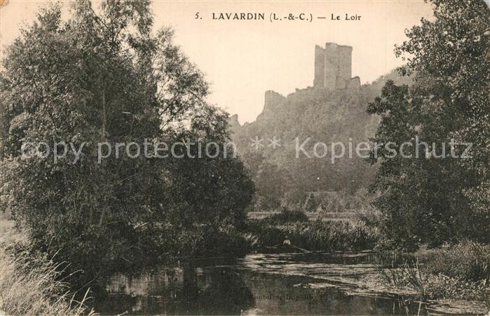 Lavardin Loir-et-Cher Bords du Loir Chateau
