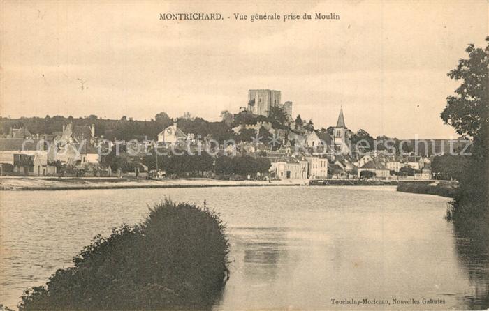 Montrichard Vue Generale prise du Moulin Chateau
