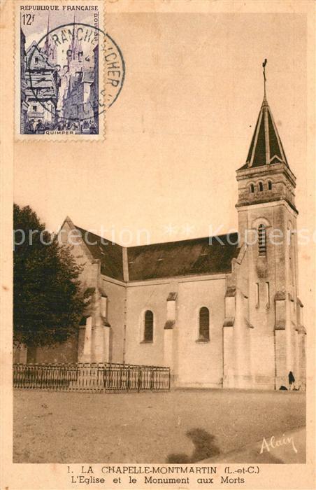 La Chapelle-Montmartin Eglise et Monument aux Morts