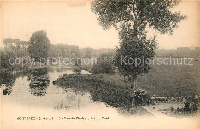 Montbazon Vue de l'Indre prise du pont