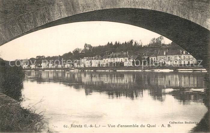 Veretz Vue d ensemble du Quai Pont