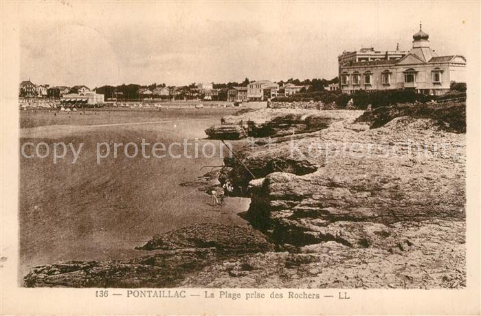 Pontaillac La plage vue prise des Rochers