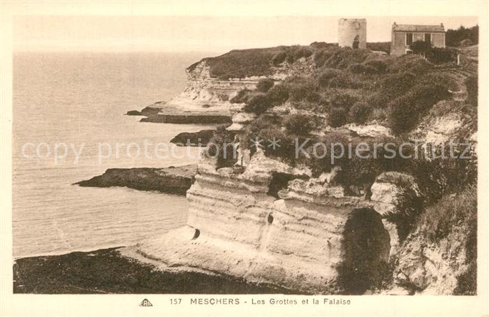 Meschers les Bains Les grottes et la falaise