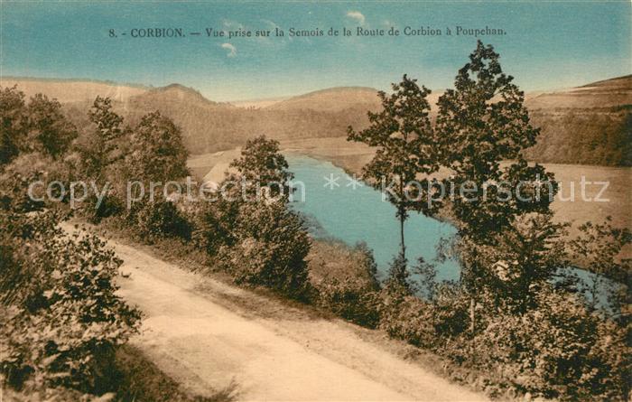 Corbion Vue prise sur la Semois de la Route a Poupehan