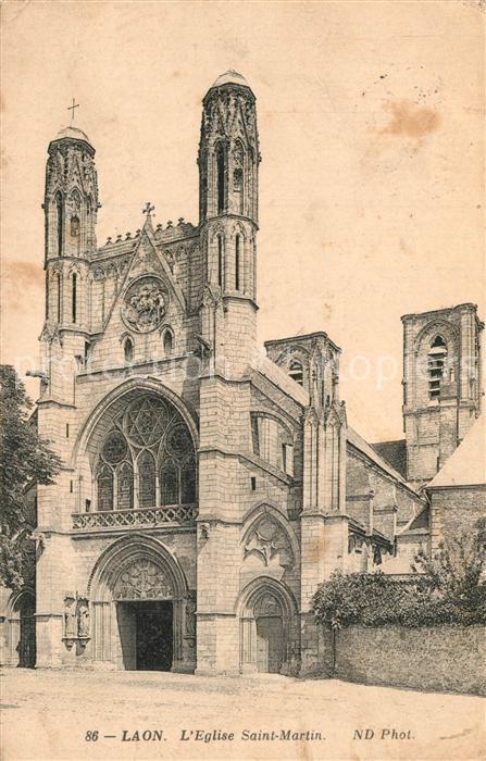 Laon Aisne Eglise Saint Martin