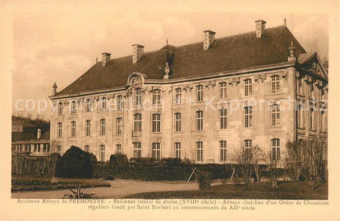 Premontre Ancienne Abbaye Bâtiment latéral de droite XVIIIe siècle