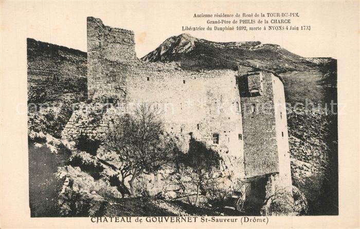 Saint-Sauveur-en-Diois Ruines du Chateau de Gouvernet