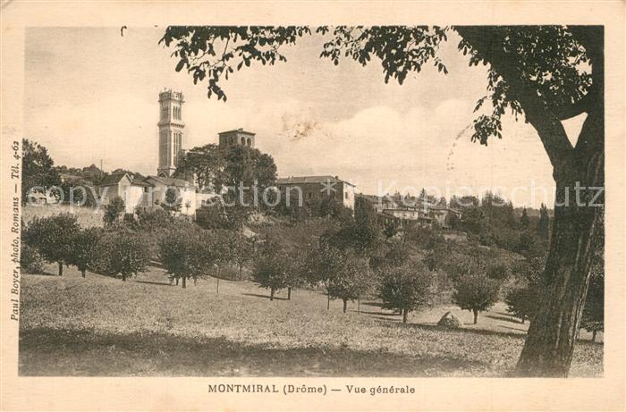Montmiral Vue Generale Eglise