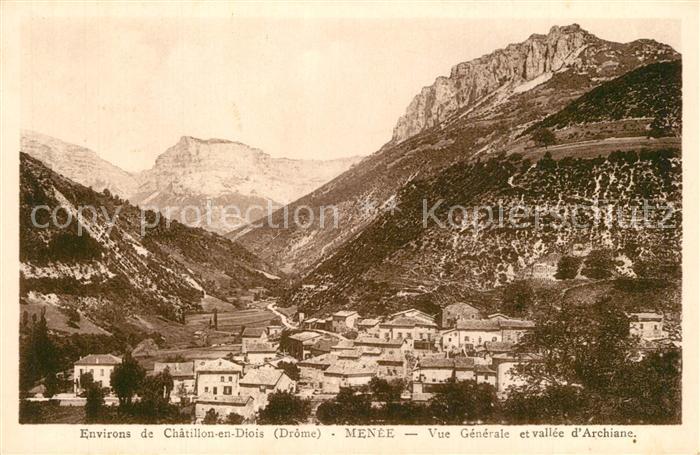 Menee Vue Generale et Vallee d Archiane Montagnes