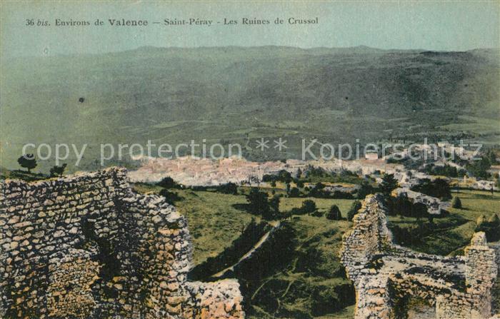 Saint-Peray Ruines du Chateau de Crussol