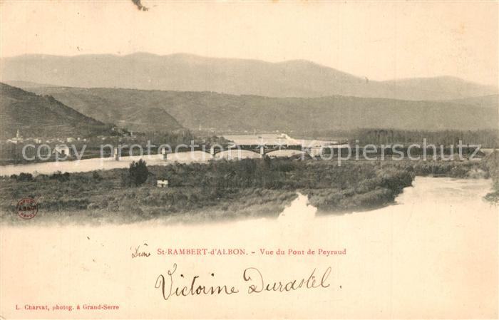 Saint-Rambert-d Albon Vue du Pont de Peyraud