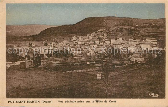 Puy-Saint-Martin Vue Generale prise sur la Route de Crest