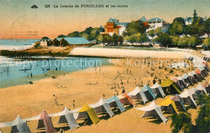 Foncillon La Conche et les tentes Plage