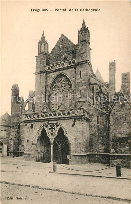 Treguier Cotes d Armor Portail de la Cathedrale