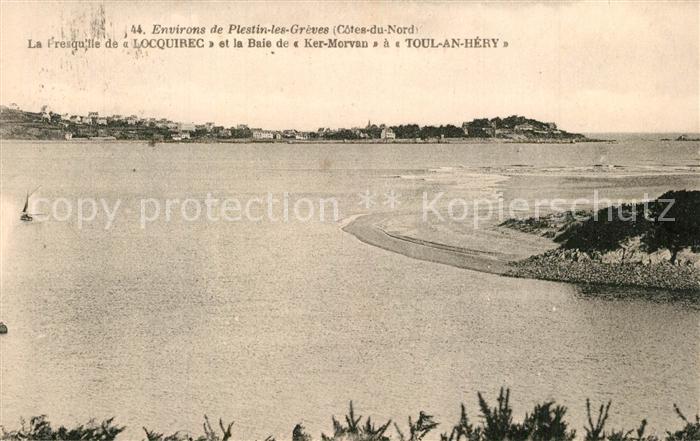 Locquirec Presqu ile et Baie de Ker Morvan a Toul an Héry