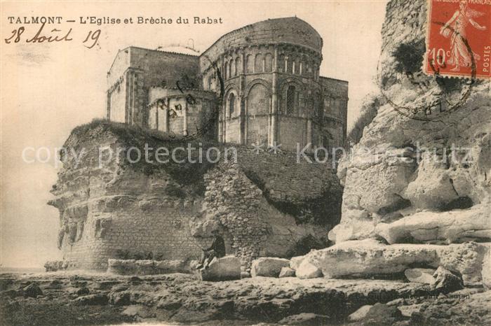 Talmont-sur-Gironde Eglise et Breche du Rabat
