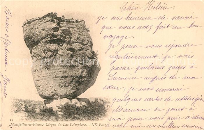 Montpellier-le-Vieux Montagne Cirque du Lac l'Amphore Parc des Grands Causses