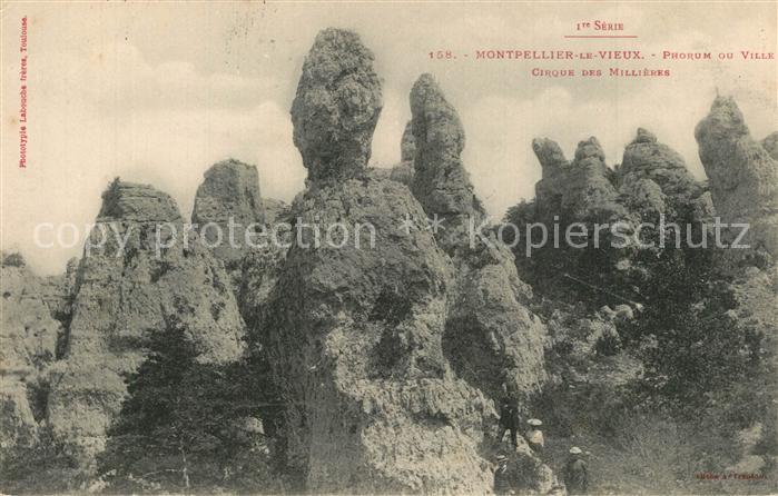 Montpellier-le-Vieux Montagne Phorum ou Ville Cirque des Millières