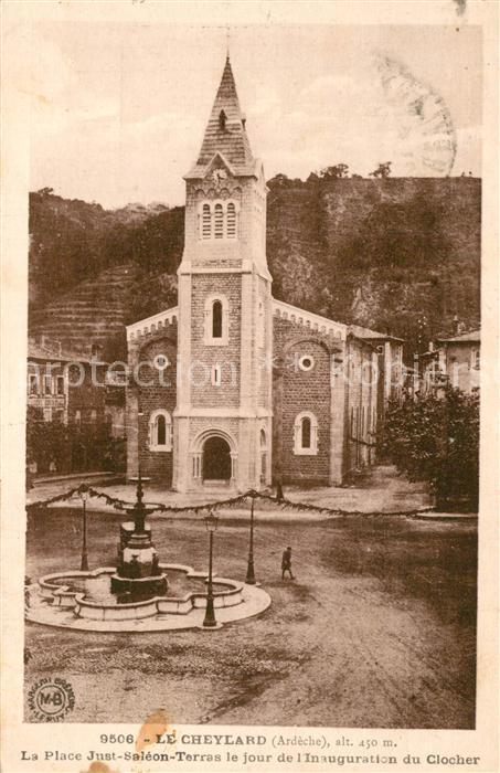 Le Cheylard Place Just Saléon Terras le jour de l'I