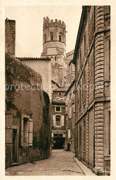 Viviers sur Rhone Le Clocher et Rue du Portail Neuf