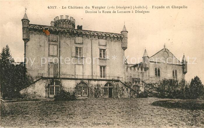 Desaignes Chateau du Vergier Facade et Chapelle