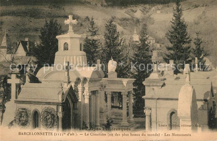 Barcelonnette Cimetière les Monuments