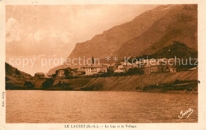 Le Lauzet-Ubaye Lac du Lauzet et le village