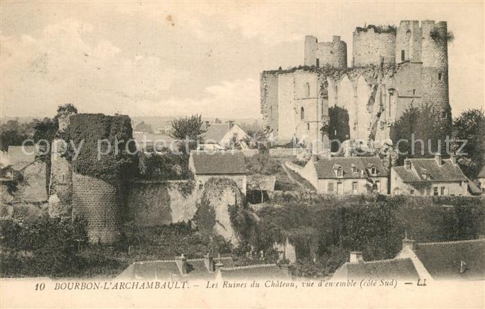 Bourbon-l Archambault Ruines du Chateau